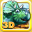 Dinosaurs walking with fun 3D puzzle game in HD