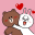 BROWN & CONY Sweet LOVE - LINE FRIENDS